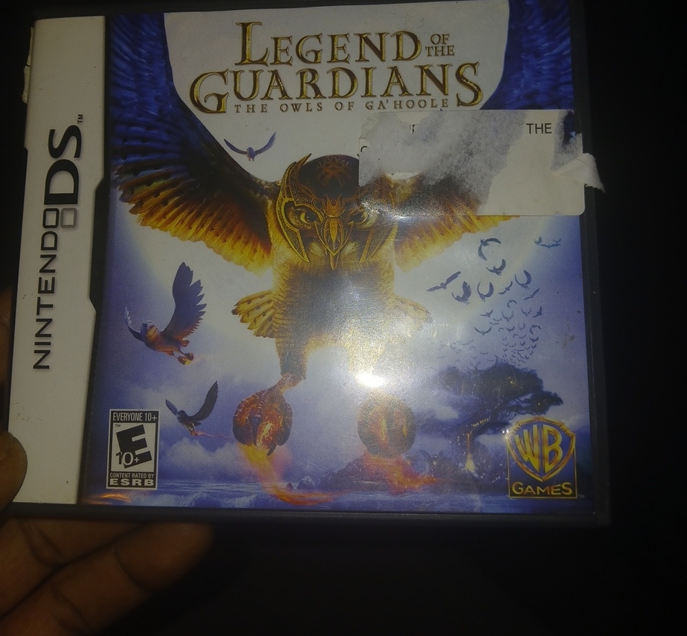 Nintendo DS Legend of the Guardians with Blue and Gold Cover